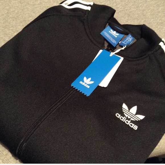 adidas originals superstar track jacket in black